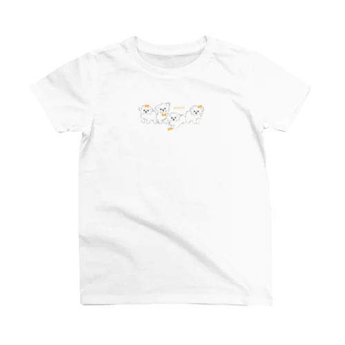 リボンをつけた子犬たち スタンダードTシャツ