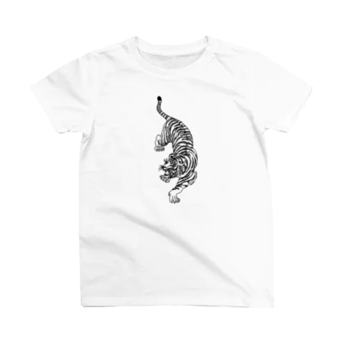 虎さん刺繍図案 티셔츠
