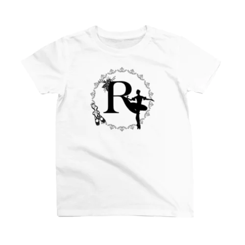 バレエシルエット◆R-2/モノクロ◆ スタンダードTシャツ