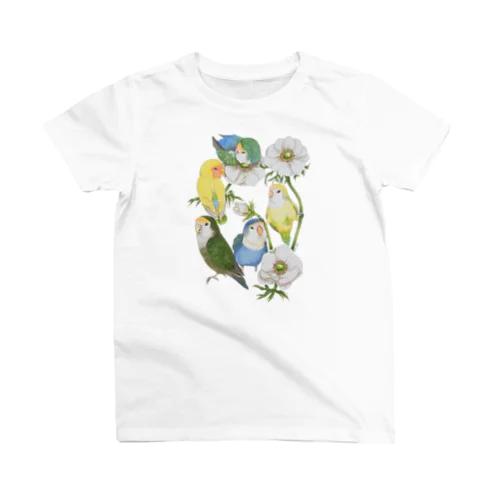 もりもりコザクラインコ スタンダードTシャツ