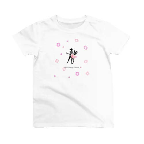 シルエット×バレエ【眠れる森の美女】pink スタンダードTシャツ