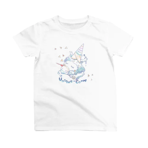 床に落としたアイスから生まれたユニークなコーン🦄 スタンダードTシャツ