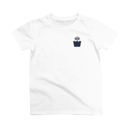  ikeWan★ポケット眼鏡パパ Regular Fit T-Shirt