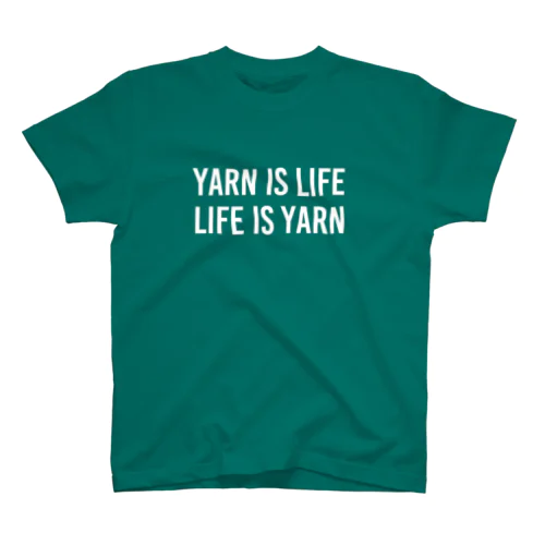 YARN IS... white スタンダードTシャツ