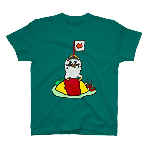 オムライスねこ Regular Fit T-Shirt