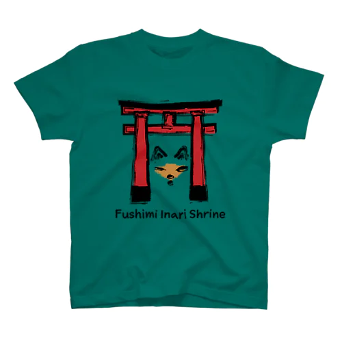 【T-shirts designed with things related to Japan for Japanophile 】Fushimi Inari Shrine T-SHIRT 티셔츠