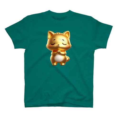 金運猫開運祈りＴシャツ スタンダードTシャツ