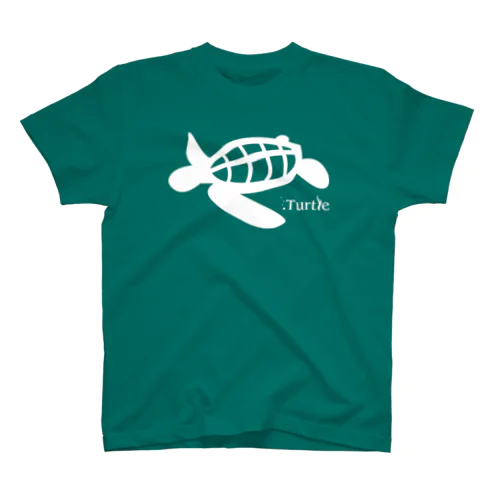 Turtle-white Regular Fit T-Shirt