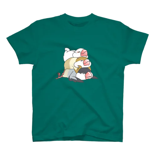 文鳥のスタンプ Regular Fit T-Shirt