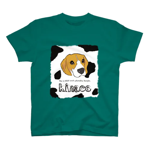 牛柄ビーグルkinacoちゃん Regular Fit T-Shirt