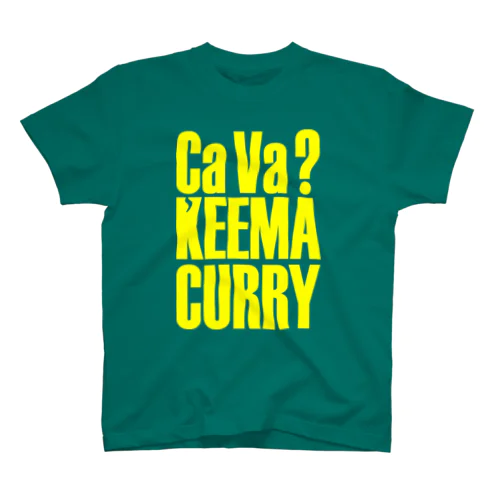 ÇaVa? Keema (Yellow Logo) Regular Fit T-Shirt