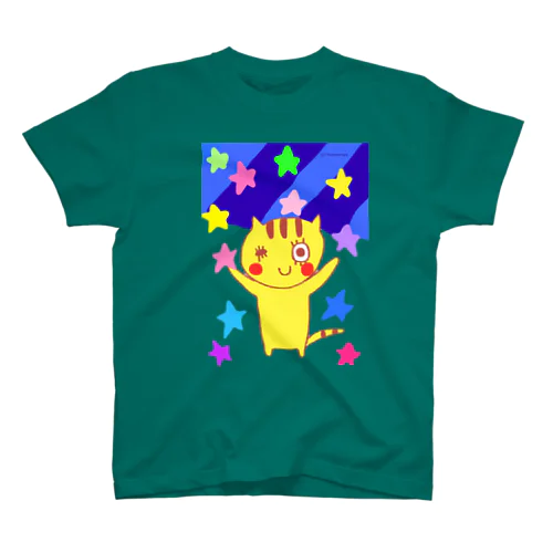 とらねこねここ ながれぼし スタンダードTシャツ