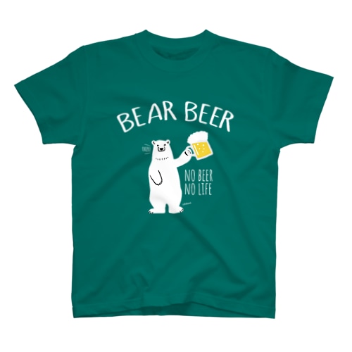 シロクマさんとカンパイビール Regular Fit T-Shirt