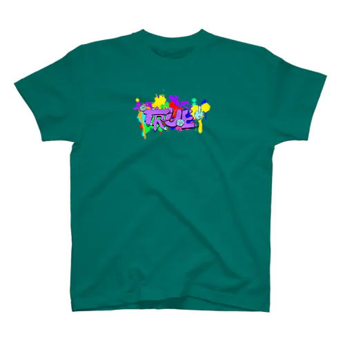 T.R.U.E. street art logo スタンダードTシャツ