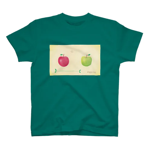 赤りんごと青りんご Regular Fit T-Shirt