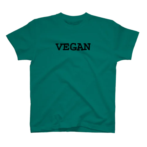VEGANロゴ（黒） Regular Fit T-Shirt