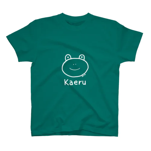 Kaeru (カエル) 白デザイン スタンダードTシャツ