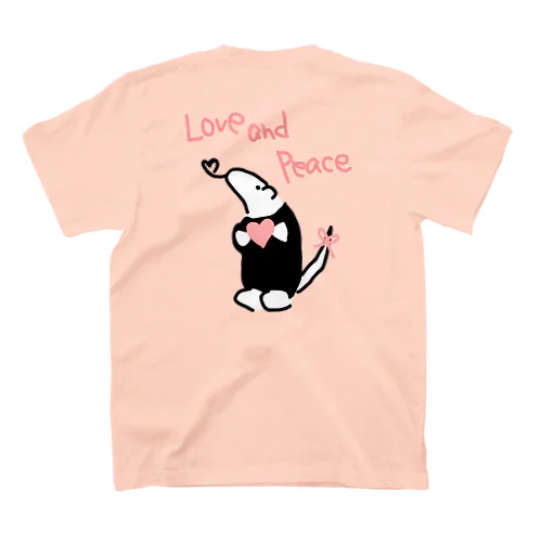 【バックプリント】Love and Peace Regular Fit T-Shirt
