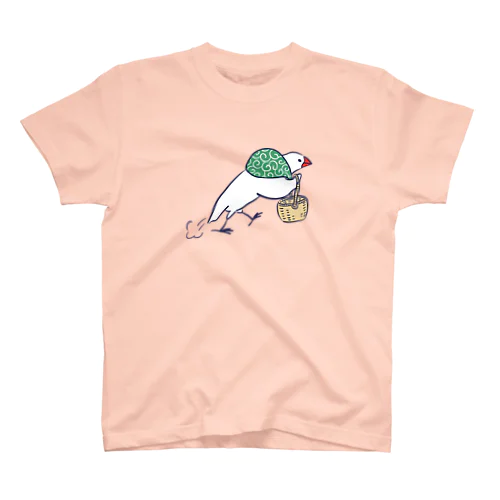 お買い物にむかうふろしき文鳥 Regular Fit T-Shirt