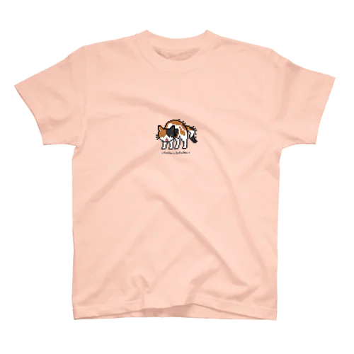 ドット絵の猫（ミケ・威嚇） Regular Fit T-Shirt