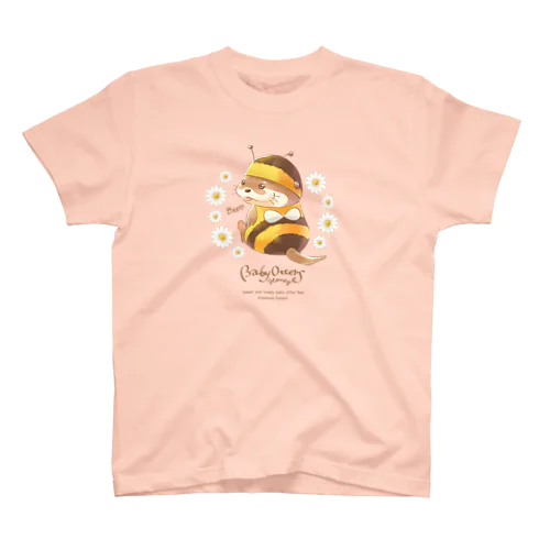 Baby Otters Honey（文字茶色） スタンダードTシャツ