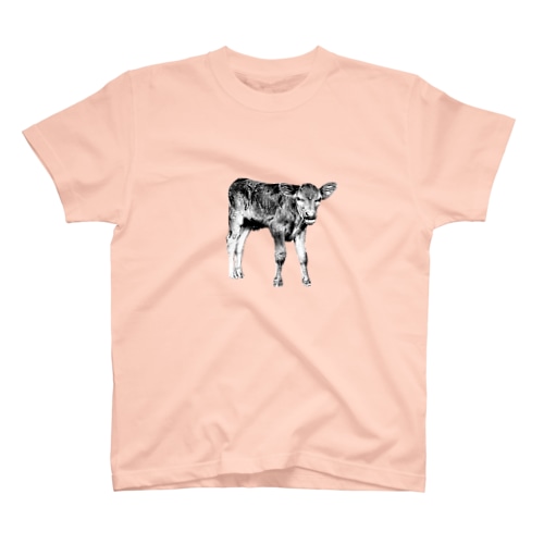Happy cows♪ モノクロphoto ver. Regular Fit T-Shirt