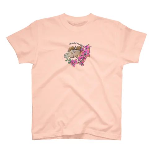 ブーゲンビリアと与那国馬(大) スタンダードTシャツ