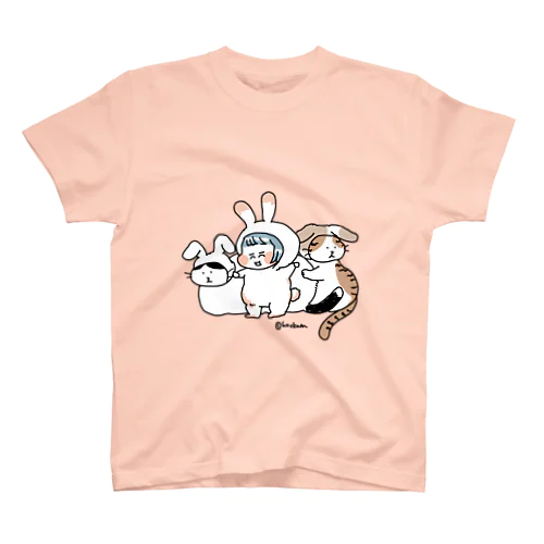 うさぎねことこども　2023卯年・新作 Regular Fit T-Shirt