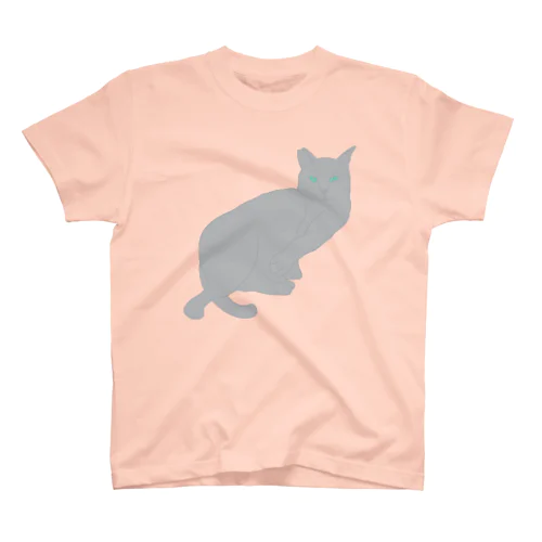 まったり猫 グレー スタンダードTシャツ