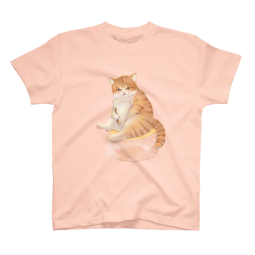 砂糖がけ茶白バウム猫 Regular Fit T-Shirt