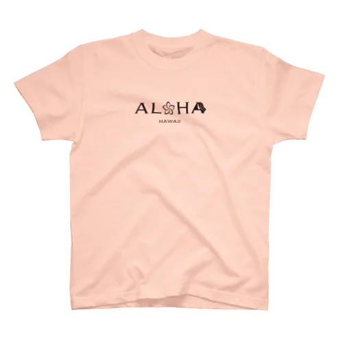 ALOHAなプルメリア スタンダードTシャツ