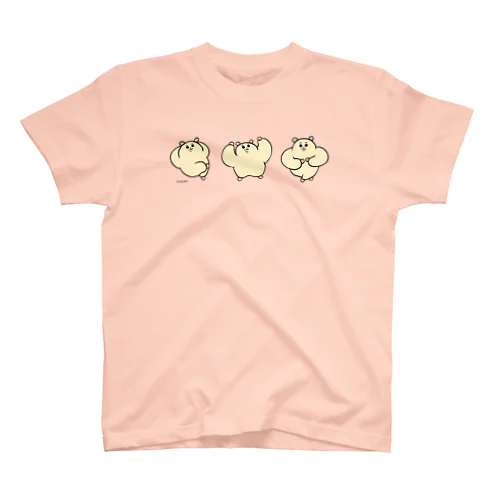 ムキムキのハムちゃん（3連） スタンダードTシャツ