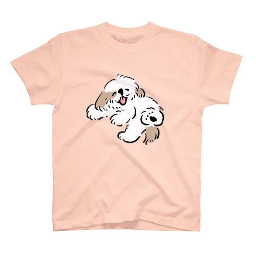 シーズー ニコニコ 　【せいこせんせい】犬 スタンダードTシャツ