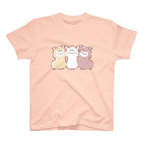 モフモフアルパカ三色団子 スタンダードTシャツ