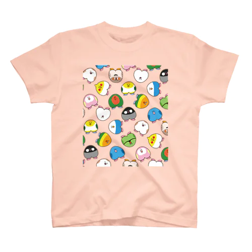 おしりピーちゃん(散りばめ) スタンダードTシャツ