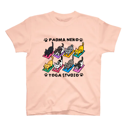 パドマネコの猫のポーズ スタンダードTシャツ