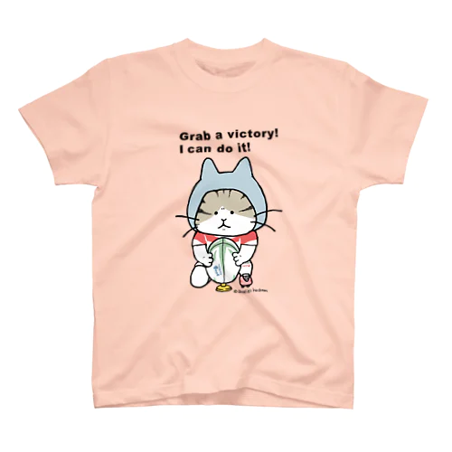 ラグビーねこ/ゴールキック編　　#ラグビー #猫 スタンダードTシャツ