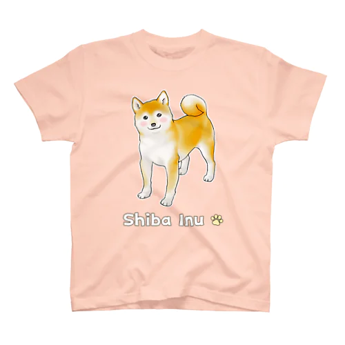 ちょっと照れている柴犬 スタンダードTシャツ