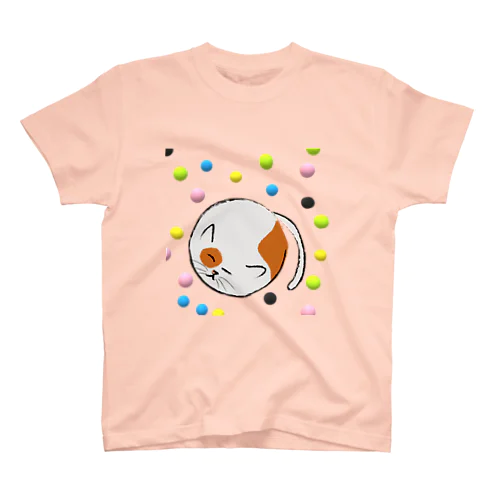 丸猫　まるまる Regular Fit T-Shirt