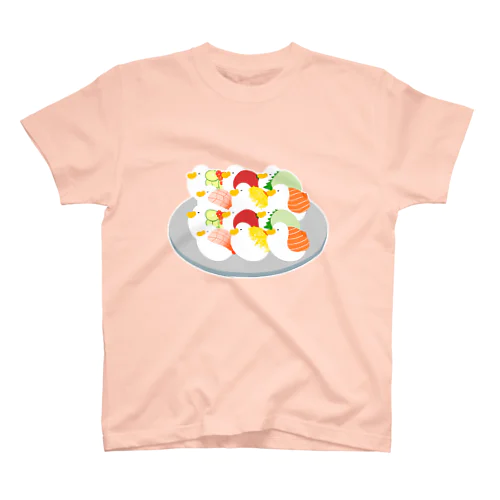 てまりずしなアヒル🍣（背景なし） スタンダードTシャツ