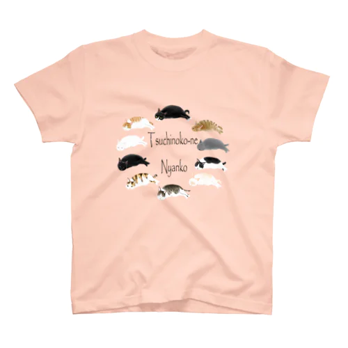 ツチノコ寝にゃんこ Regular Fit T-Shirt