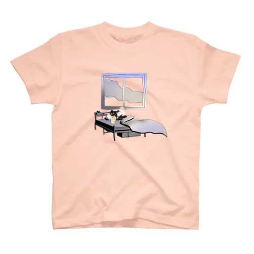 モフ黒猫～深夜カップラーメン～ Regular Fit T-Shirt