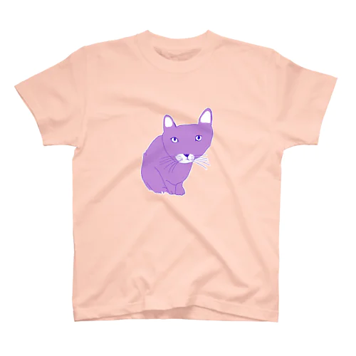 パープルにゃんこ（Tシャツ・パーカー・グッズ・ETC） スタンダードTシャツ