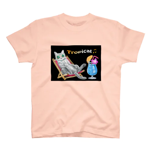 トロピカルにゃんこ🍹🌴 スタンダードTシャツ