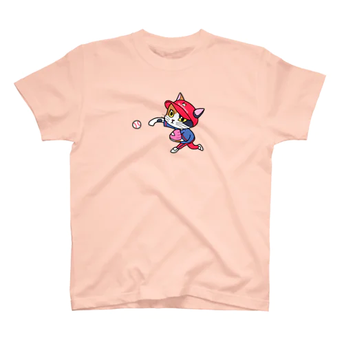 I💙Yakyu　にゃんこピッチャー Regular Fit T-Shirt