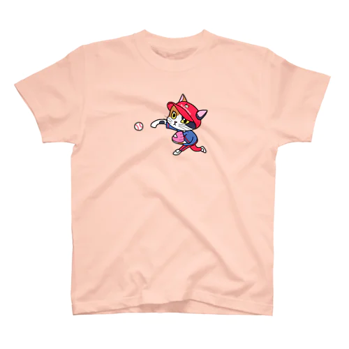 I💙Yakyu　にゃんこピッチャー スタンダードTシャツ