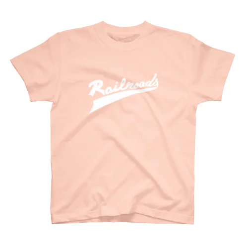 Railroadsロゴタイプ　しろ スタンダードTシャツ