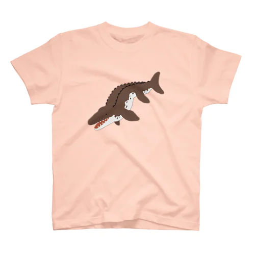 モササウルスブラウン Regular Fit T-Shirt
