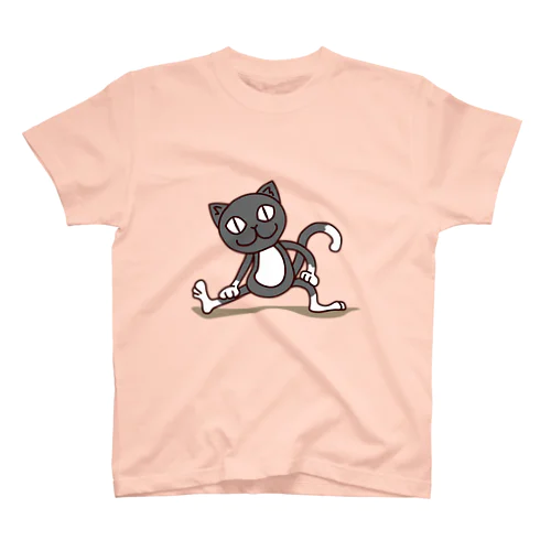 くつ下ねこさん（準備運動） スタンダードTシャツ