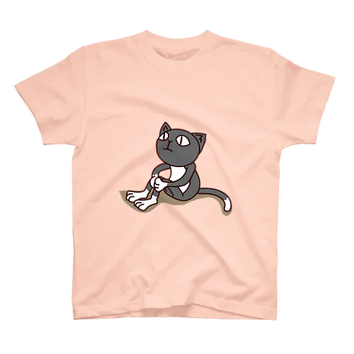 くつ下ねこさん（思慕） スタンダードTシャツ